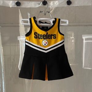 Steelers Kids Cheerleader Costume - Black and Gold